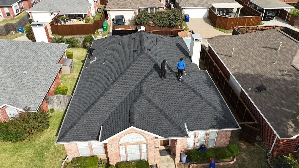 Slate & Tile Roof Repair work in progress on a Connerton property